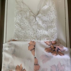 Romper with flowers
